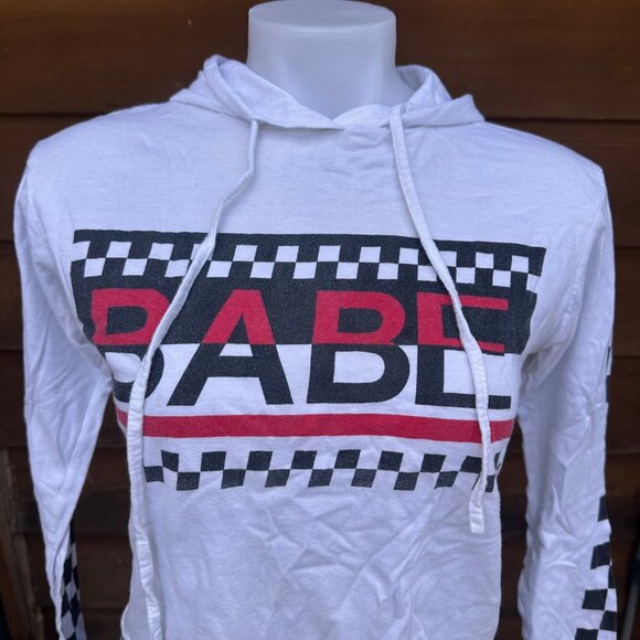 On Fire Racing Babe Hooded Long Sleeve Tee Shirt Size M - Picture 4 of 9
